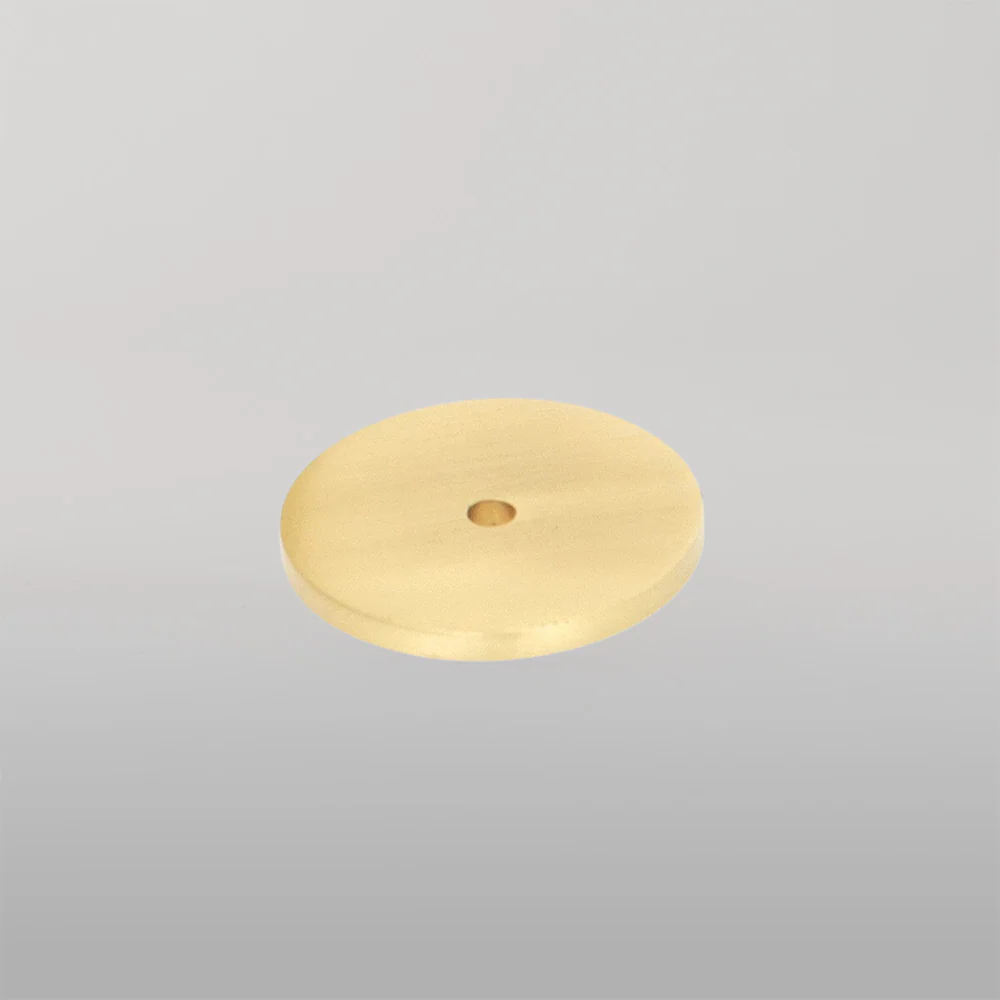 Momo Handles Momo Bellevue Solid Brass Knob Backplate Brushed Satin Brass - Image 2