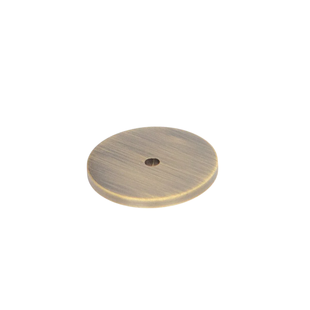Momo Handles Momo Bellevue Solid Brass Knob Backplate Dark Brushed Brass - Image 3