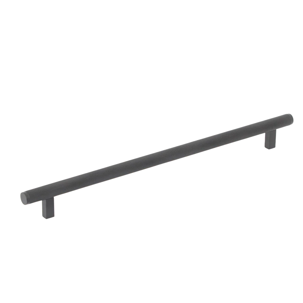 Momo Handles Momo Bellevue Solid Brass Knurled Appliance Pull 416mm Matte Black - Image 3