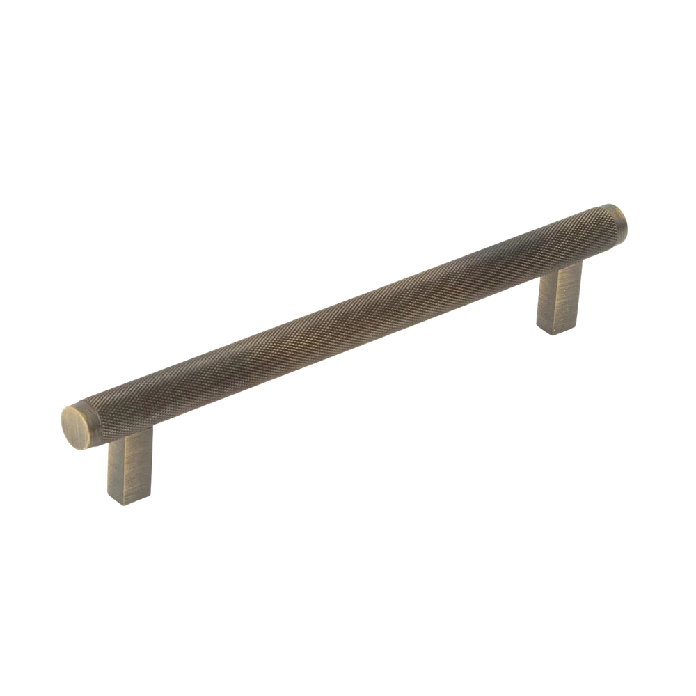 Momo Handles Momo Bellevue Solid Brass Knurled Bar Pull 160mm Dark Brushed Brass - Image 3