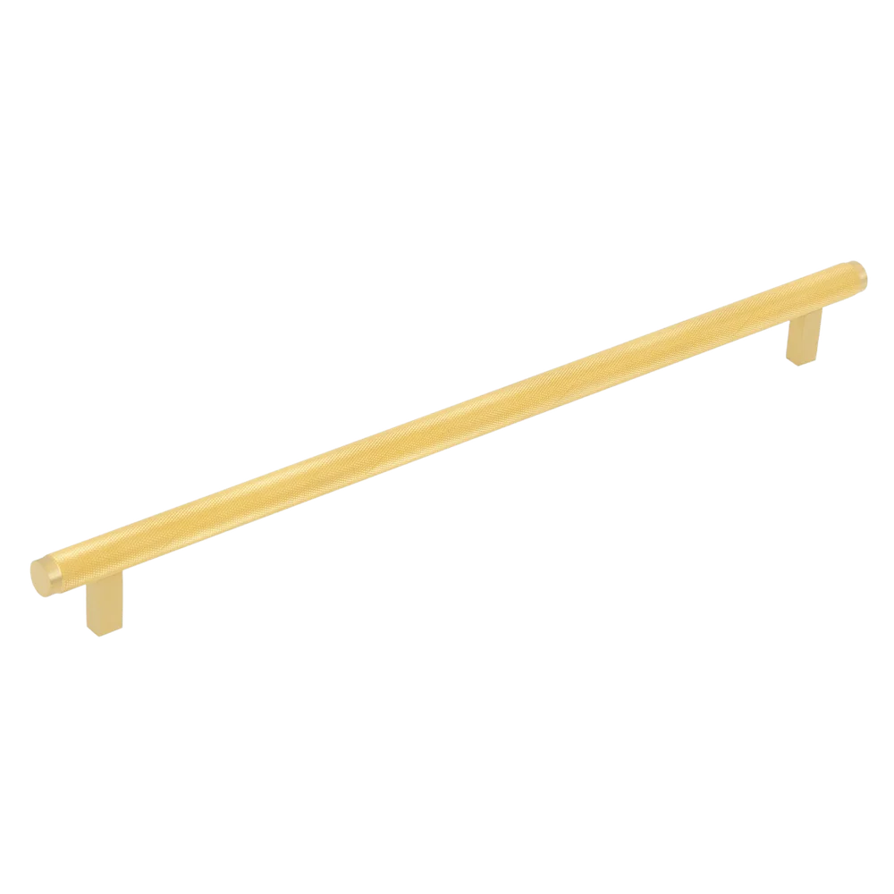 Momo Handles Momo Bellevue Solid Brass Knurled Bar Pull 320mm Brushed Satin Brass - Image 4