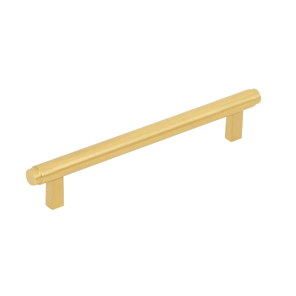 Momo Handles Momo Bellevue Solid Brass Plain Bar Pull 160mm Brushed Satin Brass - Image 3