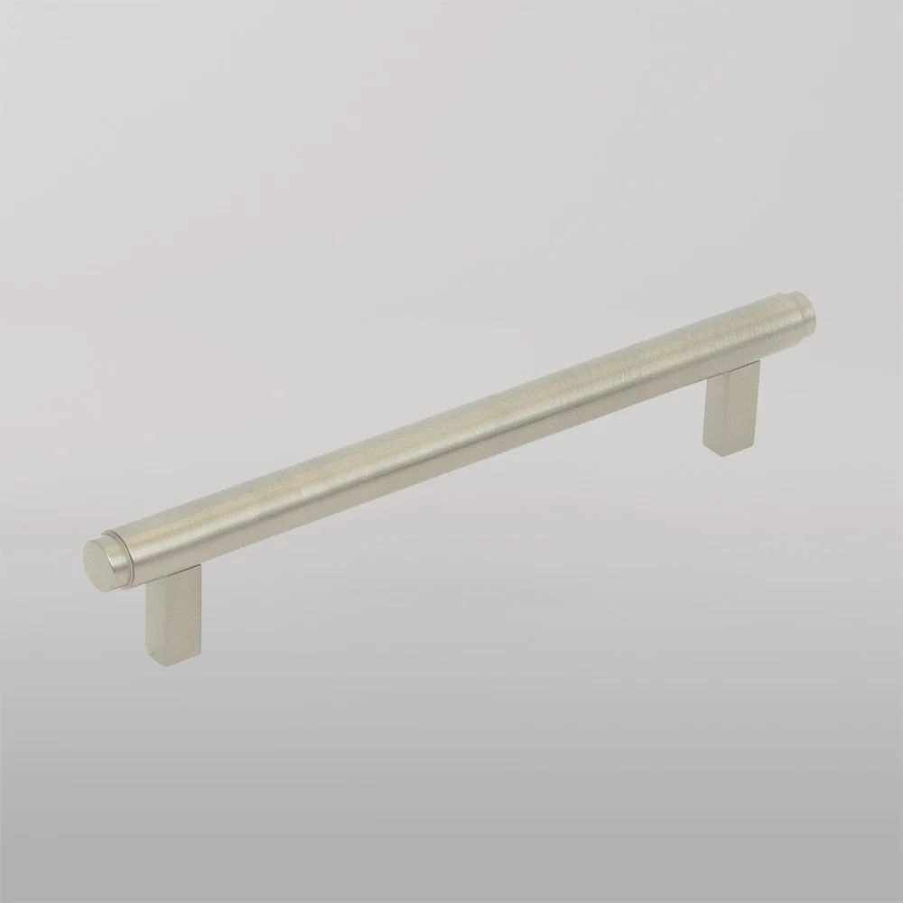 Momo Handles Momo Bellevue Solid Brass Plain Bar Pull 160mm Dull Brushed Nickel - Image 2