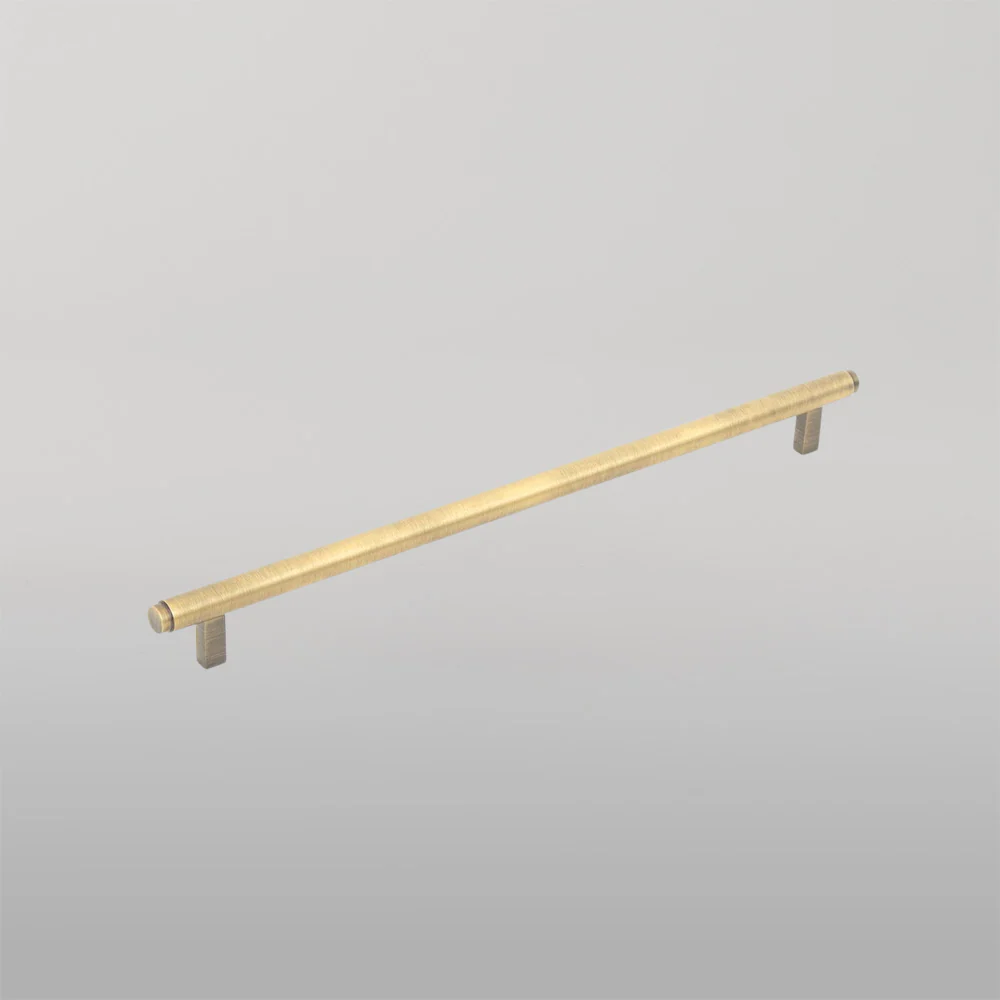 Momo Handles Momo Bellevue Solid Brass Plain Bar Pull 320mm Dark Brushed Brass - Image 2