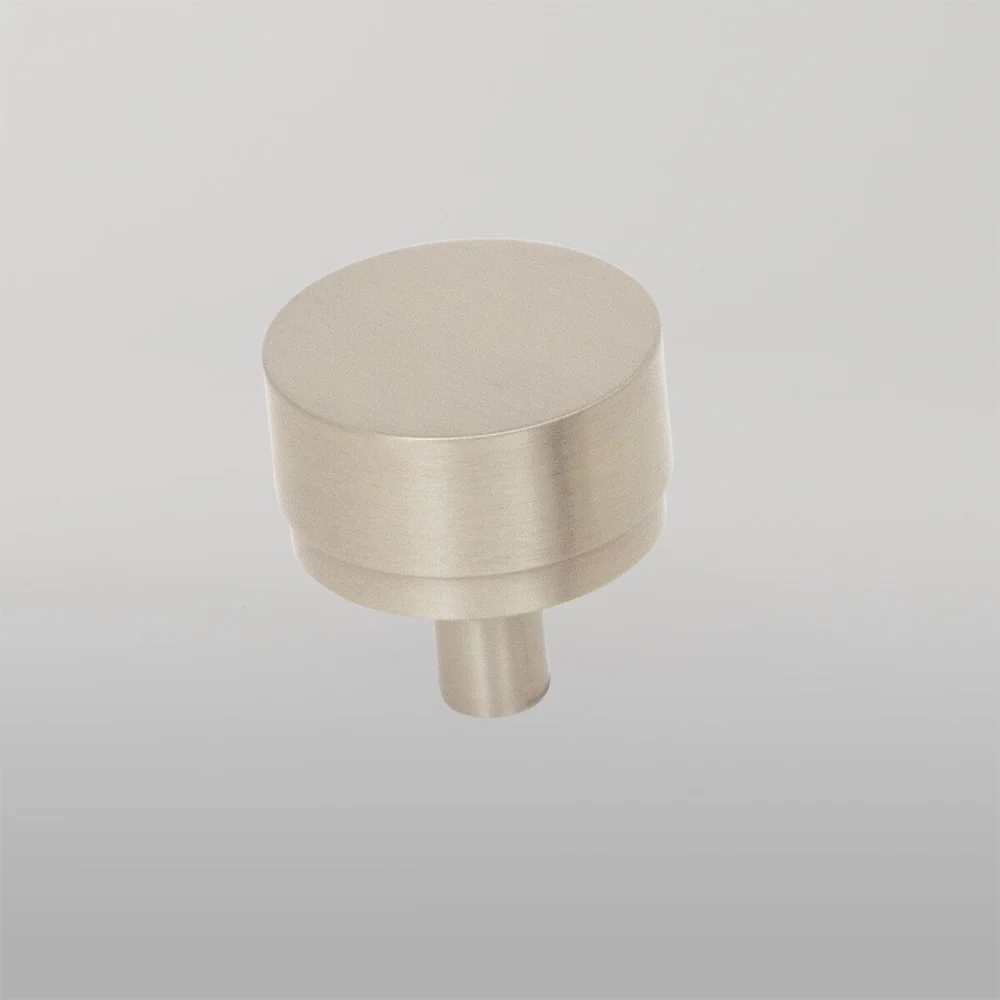 Momo Handles Momo Bellevue Solid Brass Plain Knob 35mm Dull Brushed Nickel - Image 2
