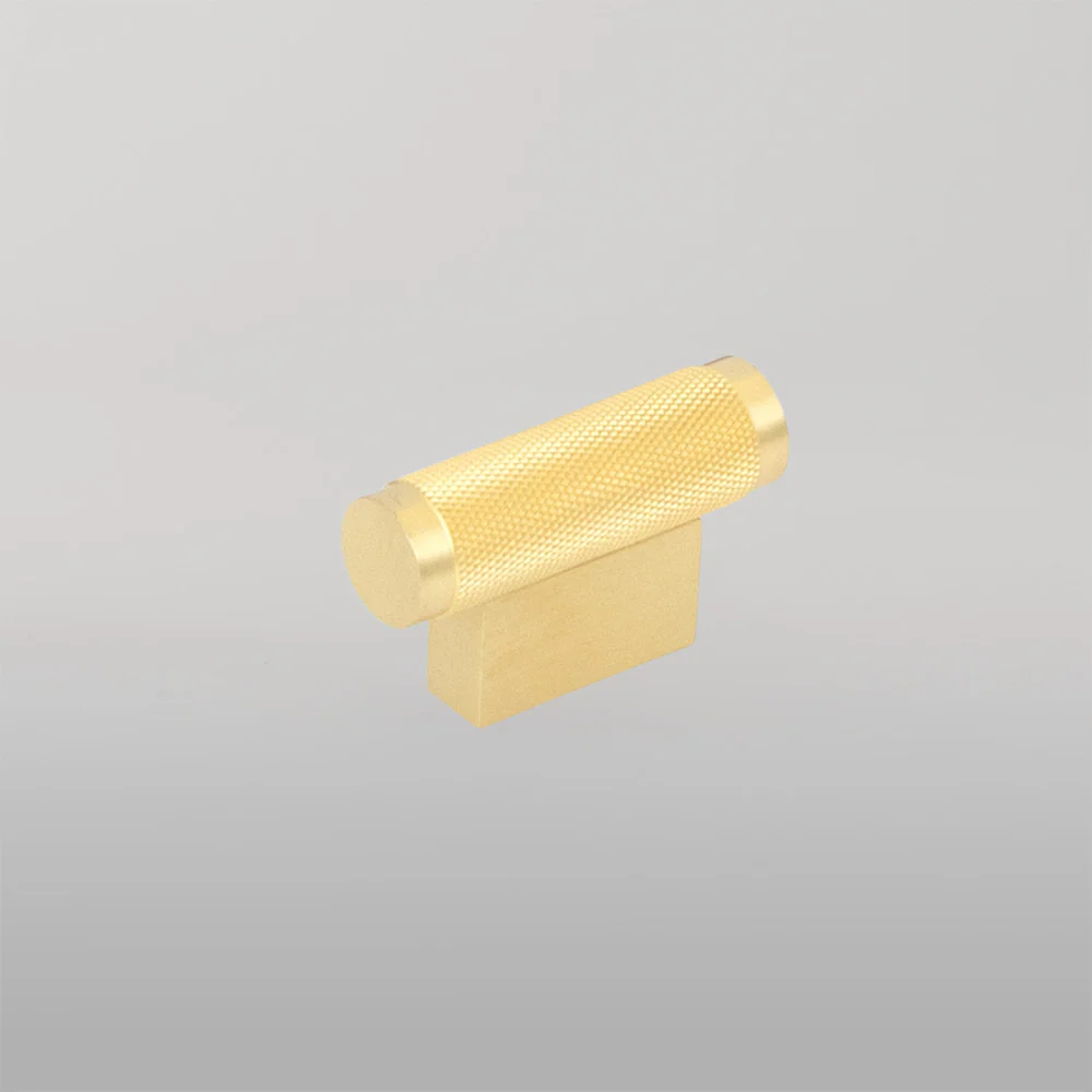 Momo Handles Momo Brighton Solid Brass T Knob 50mm Brushed Satin Brass - Image 2