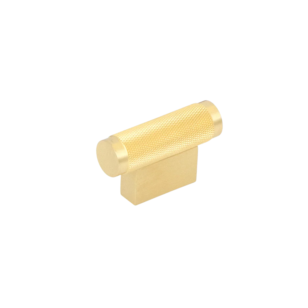 Momo Handles Momo Brighton Solid Brass T Knob 50mm Brushed Satin Brass - Image 3
