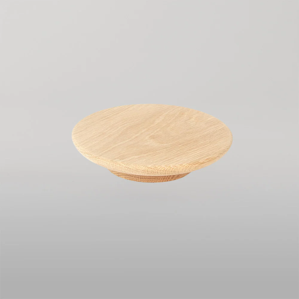 Momo Handles Momo Daintree Full Round Timber Handle 150mm Raw American Oak - Image 2