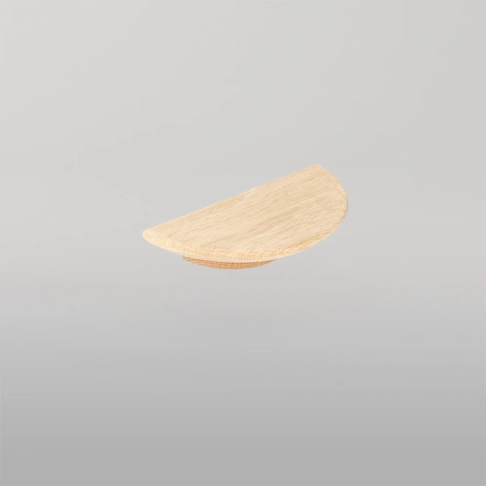 Momo Handles Momo Daintree Half Round Timber Handle 150mm Raw American Oak - Image 2
