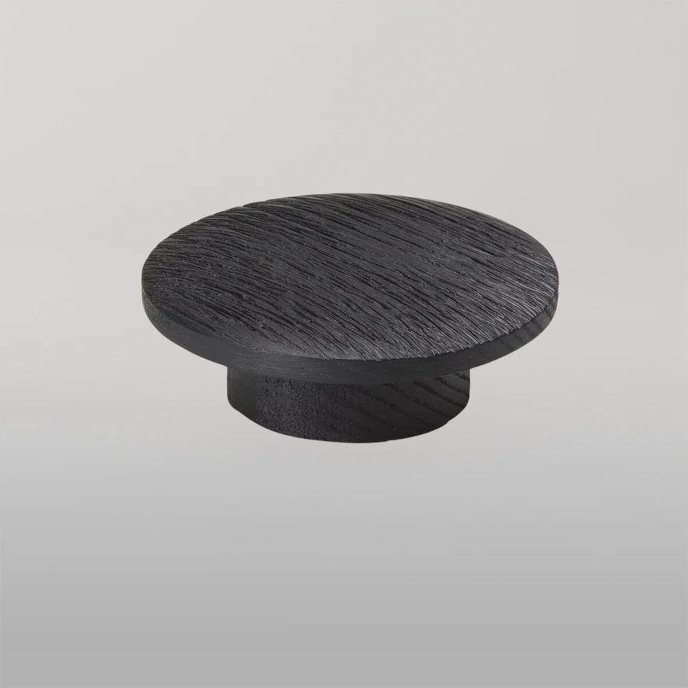 Momo Handles Momo Echo Timber Knob 60mm Black Woodgrain - Image 2