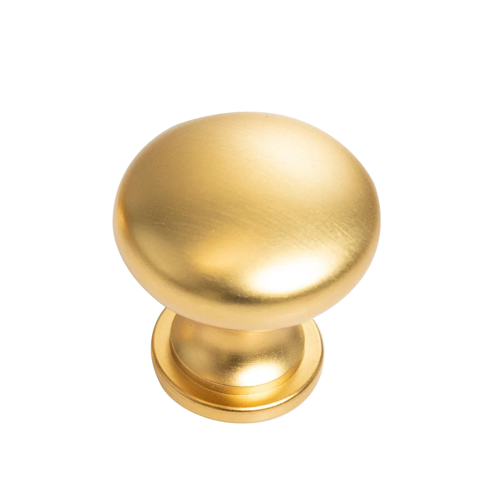 Momo Handles Momo Florencia Plain Knob 29mm Brushed Matte Brass - Image 3