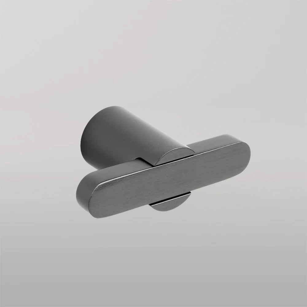 Momo Handles Momo Fusion T Knob 58mm Black Titanium - Image 2