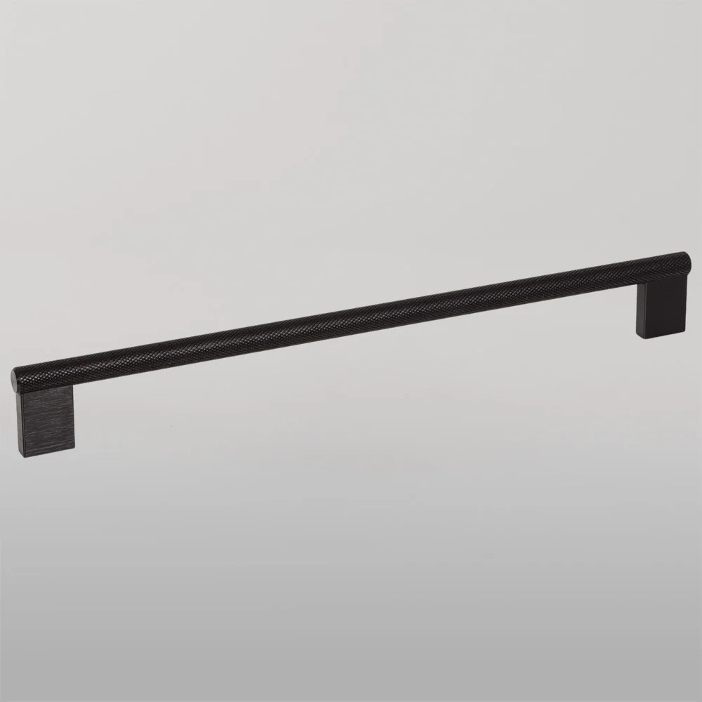 Momo Handles Momo Graf Knurled D Handle 1178mm Brushed Black - Image 2