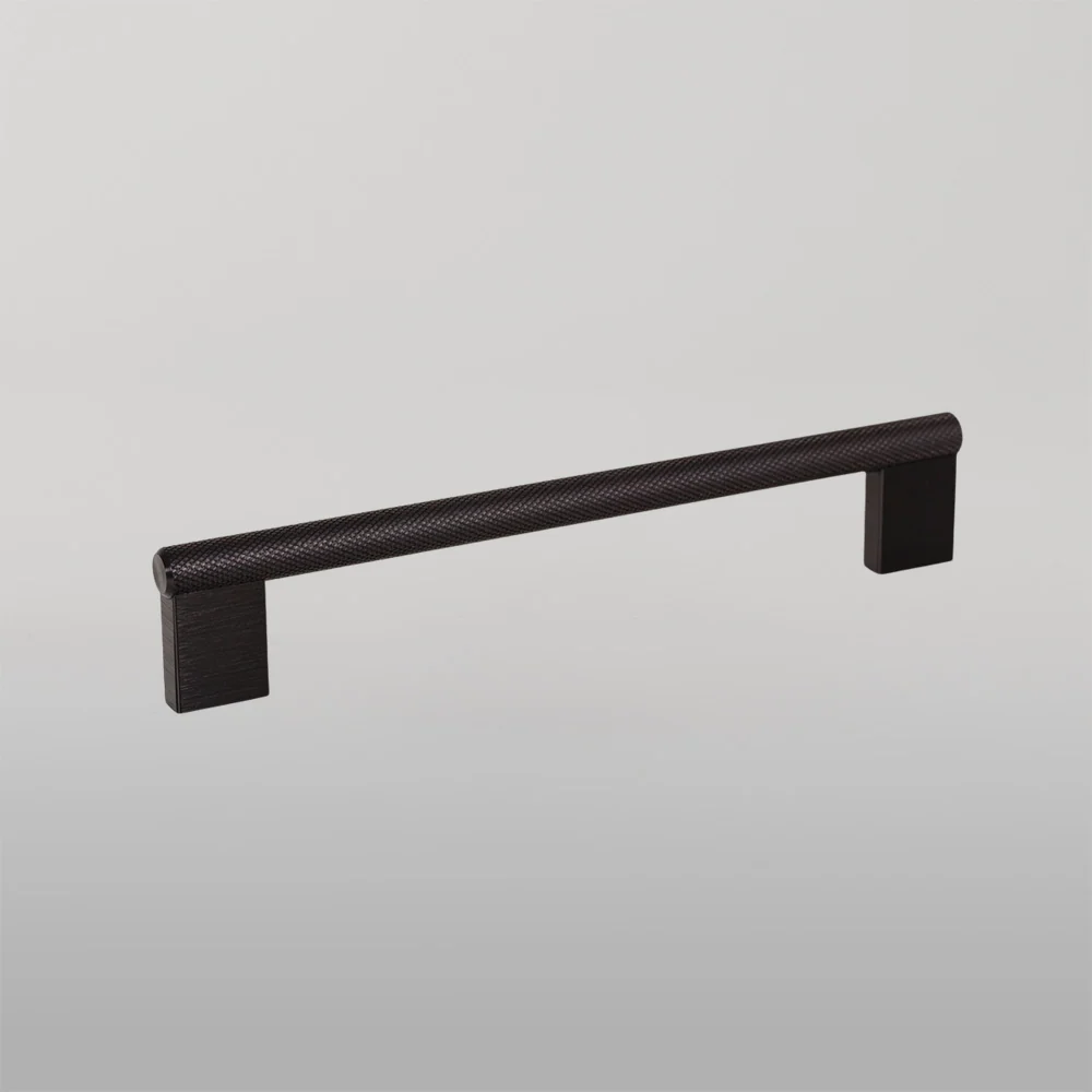 Momo Handles Momo Graf Knurled D Handle 160mm Brushed Black - Image 2