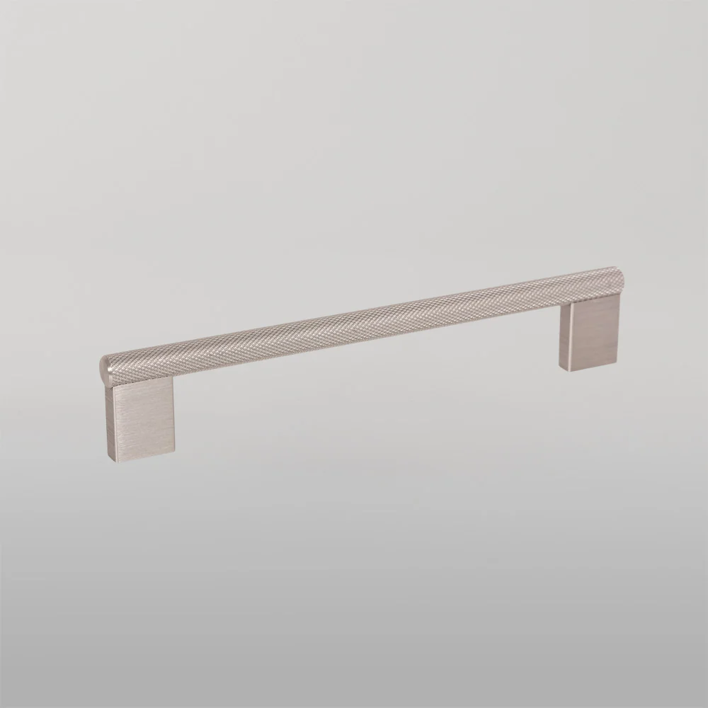 Momo Handles Momo Graf Knurled D Handle 160mm Dull Brushed Nickel - Image 2