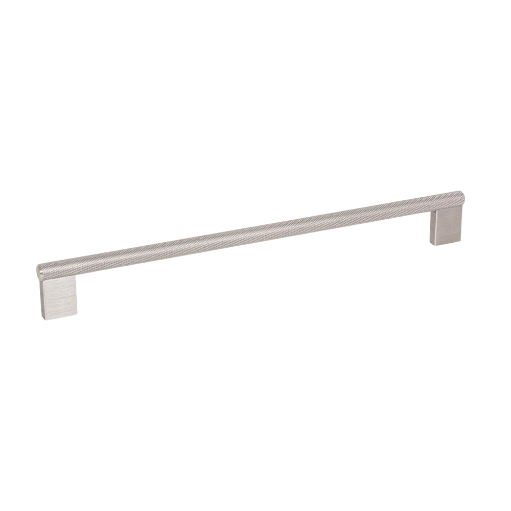 Momo Handles Momo Graf Knurled D Handle 256mm Dull Brushed Nickel