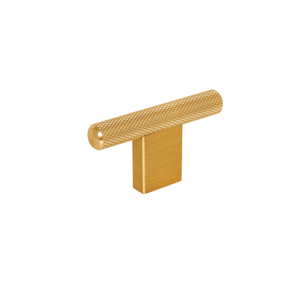 Momo Handles Momo Graf Knurled T Knob 60mm Brushed Dark Brass - Image 3