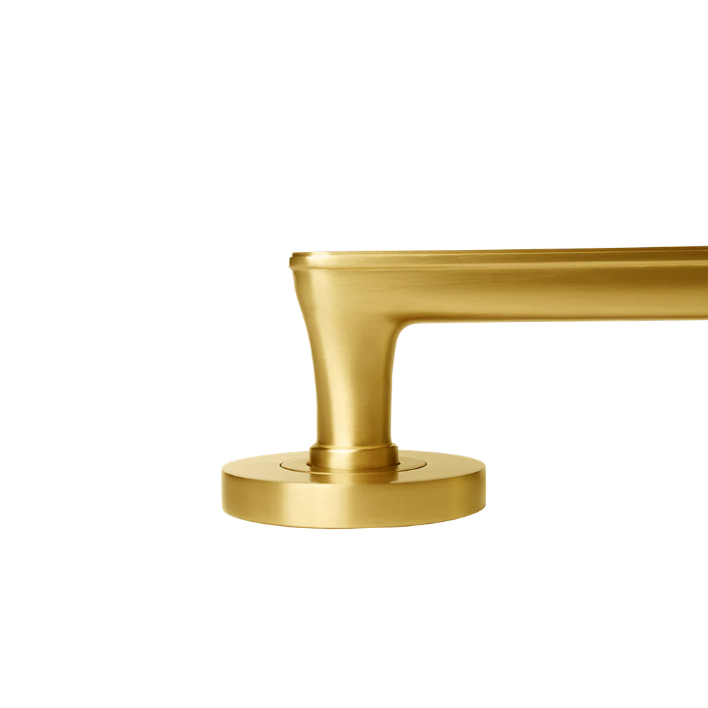 Momo Handles Aspen Solid Brass Lever Entrance Set Brushed Satin Brass - Image 4
