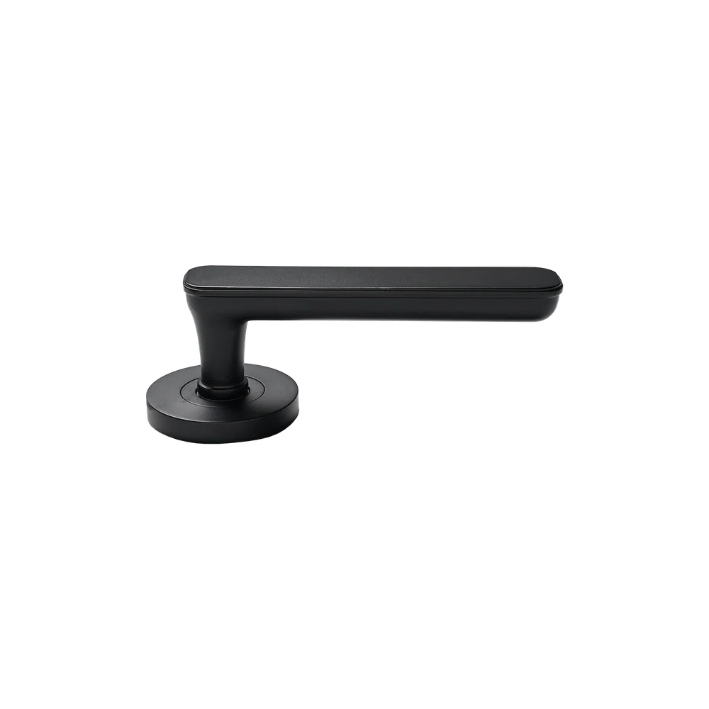 Momo Handles Aspen Solid Brass Mortice Lock Passage Lever Set Matte Black - Image 5
