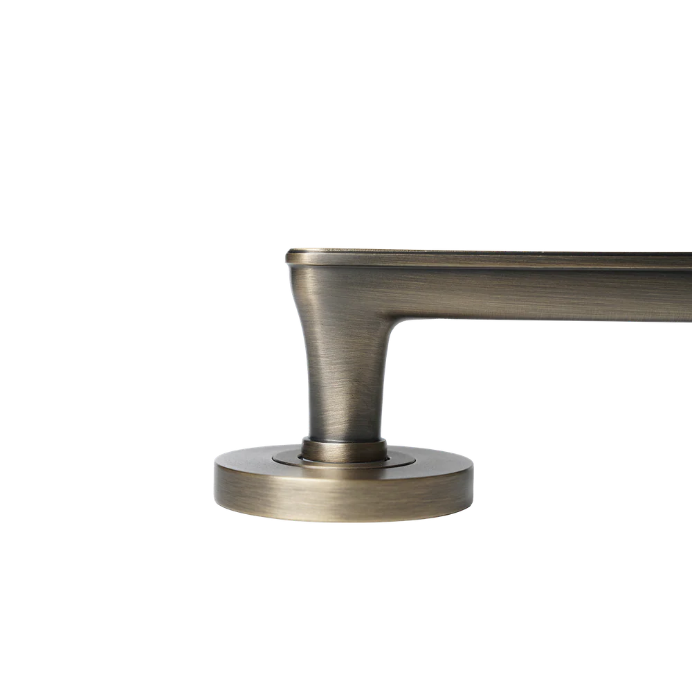 Momo Handles Aspen Solid Brass Mortice Lock Privacy Lever Set Dark Brushed Brass - Image 4