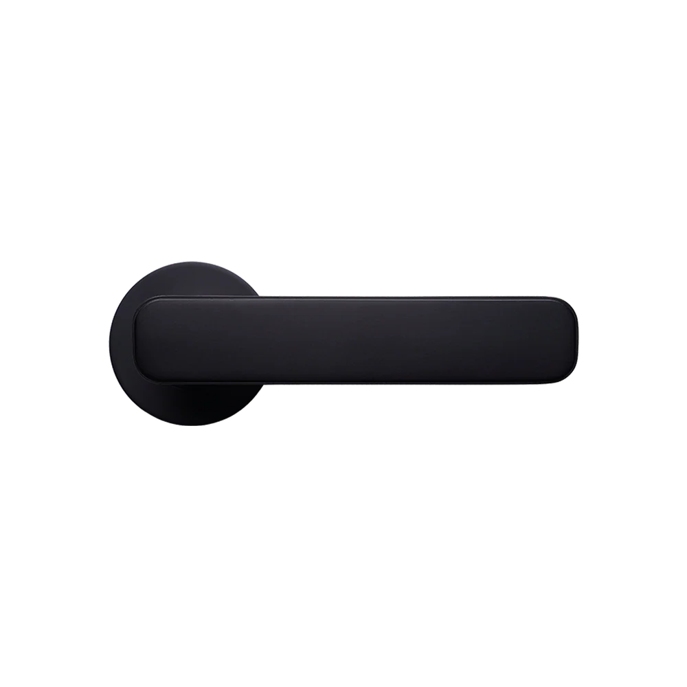 Momo Handles Aspen Solid Brass Tubular Latch Passage Lever Set Matte Black - Image 3