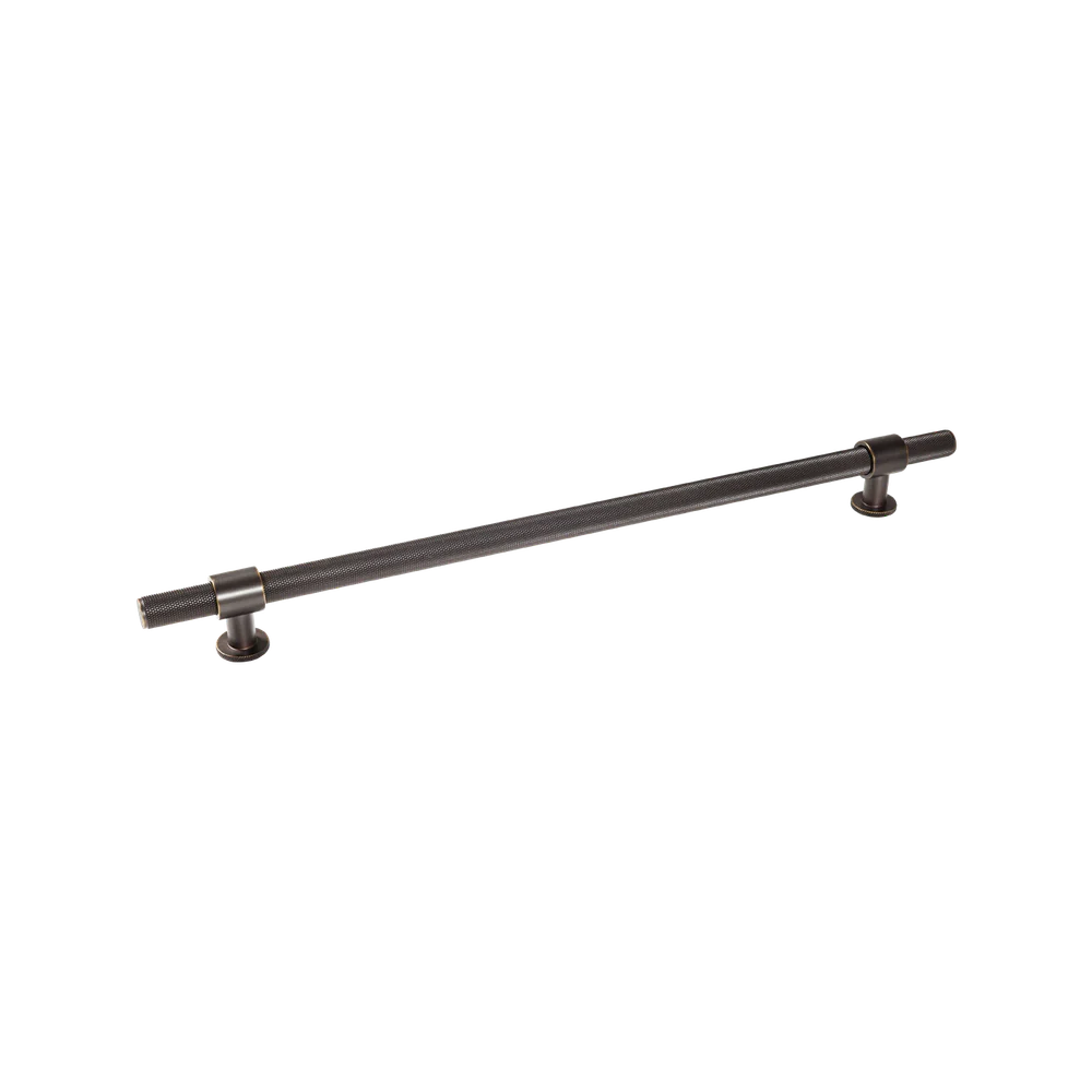 Momo Handles Belgravia Knurled Bar Pull Solid Brass 320mm Dark Bronze