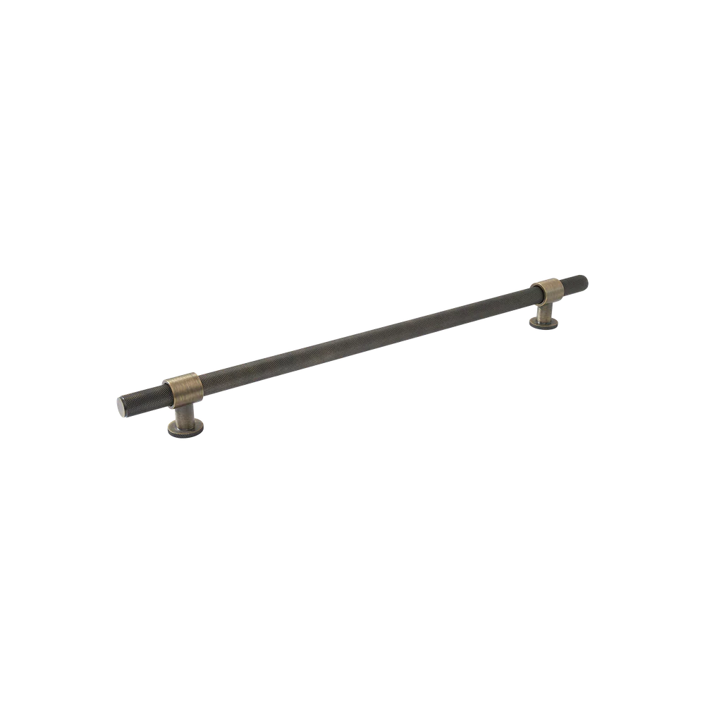 Momo Handles Belgravia Knurled Solid Brass Door Pull Handle Dark Brushed Brass - Image 3