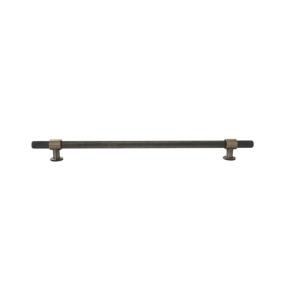 Momo Handles Belgravia Knurled Solid Brass Door Pull Handle Dark Brushed Brass - Image 6