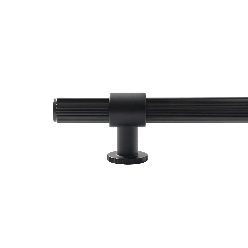 Momo Handles Belgravia Lined Bar Pull Solid Brass 320mm Matte Black - Image 5
