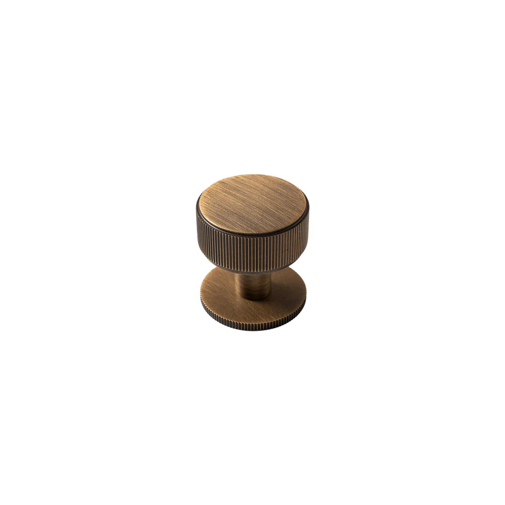 Momo Handles Belgravia Lined Round Knob Solid Brass 35mm Bronze - Image 6