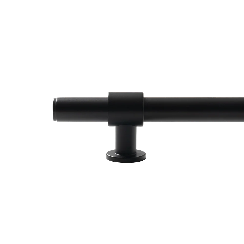 Momo Handles Belgravia Plain Bar Pull Solid Brass 160mm Matte Black - Image 6