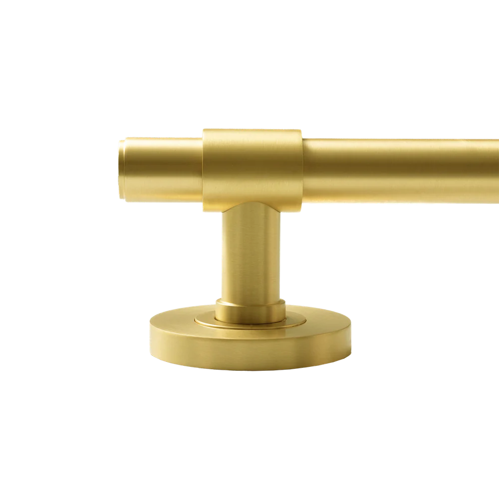 Momo Handles Belgravia Plain Lever Handle Set Brushed Satin Brass - Image 5