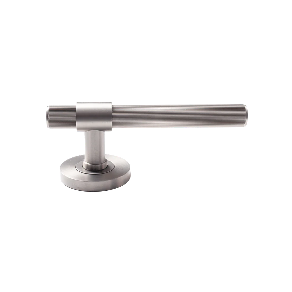 Momo Handles Belgravia Solid Brass Lined Mortice Lock Privacy Lever Set Dull Brushed Nickel - Image 6