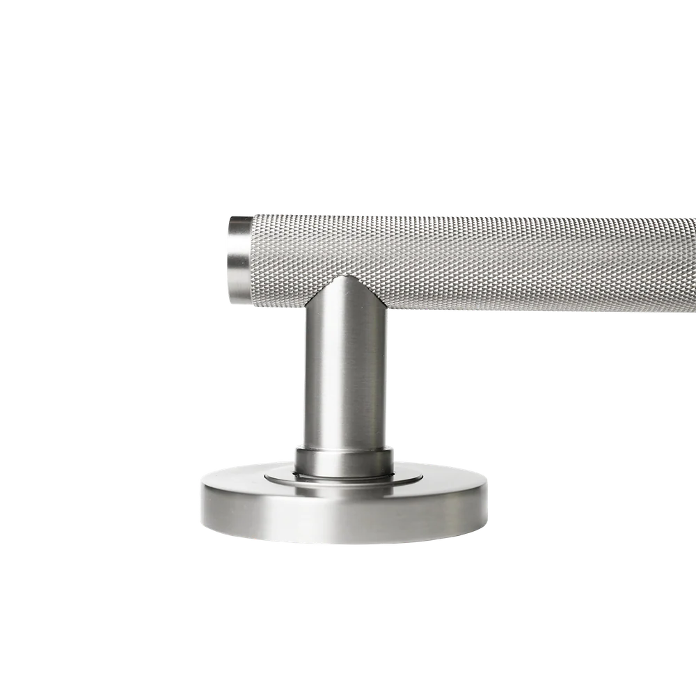 Momo Handles Bellevue Knurled Lever Handle Set Dull Brushed Nickel - Image 5