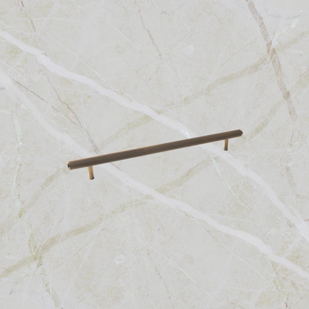 Momo Handles Bellevue Knurled Solid Brass Door Pull Handle Dark Brushed Brass - Image 2