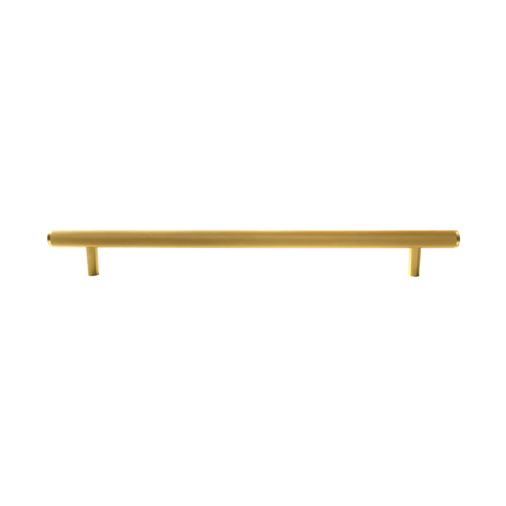 Momo Handles Bellevue Knurled Solid Brass Entrance Pull Handle Brushed Satin Brass - Image 6