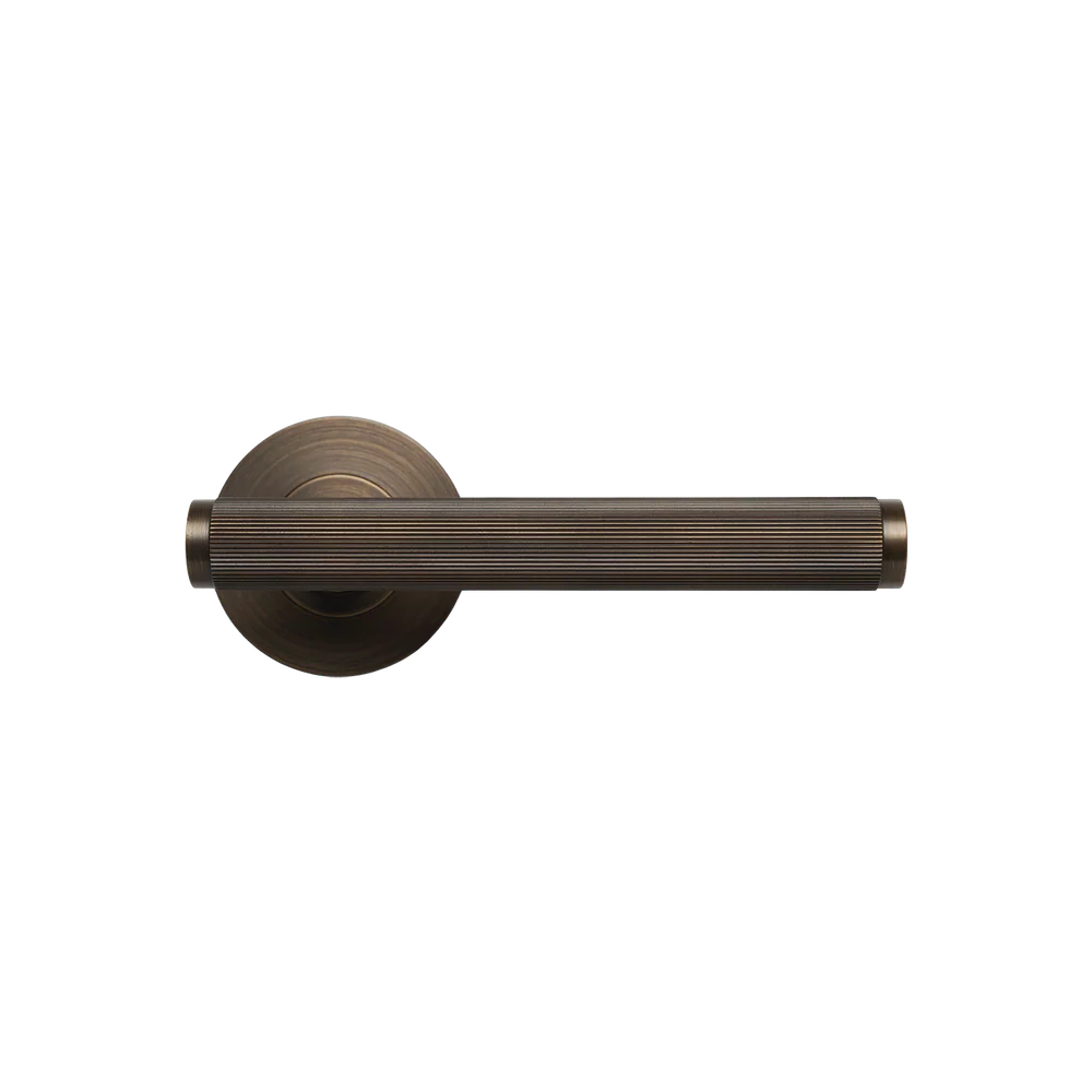 Momo Handles Bellevue Solid Brass Lined Tubular Latch Passage Lever Set Bronze - Image 3