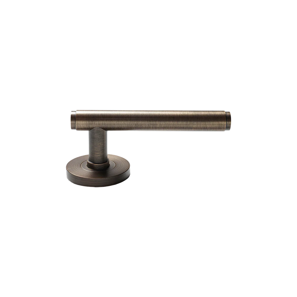 Momo Handles Bellevue Solid Brass Plain Tubular Latch Passage Lever Set Bronze - Image 6
