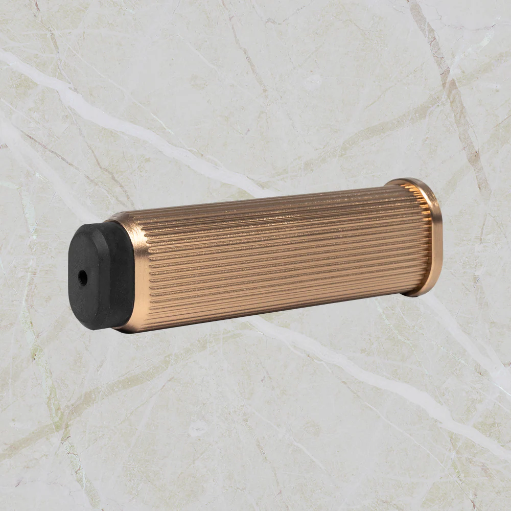 Momo Handles Brooklyn Wall Door Stop 50mm Dark Brushed Brass - Image 2