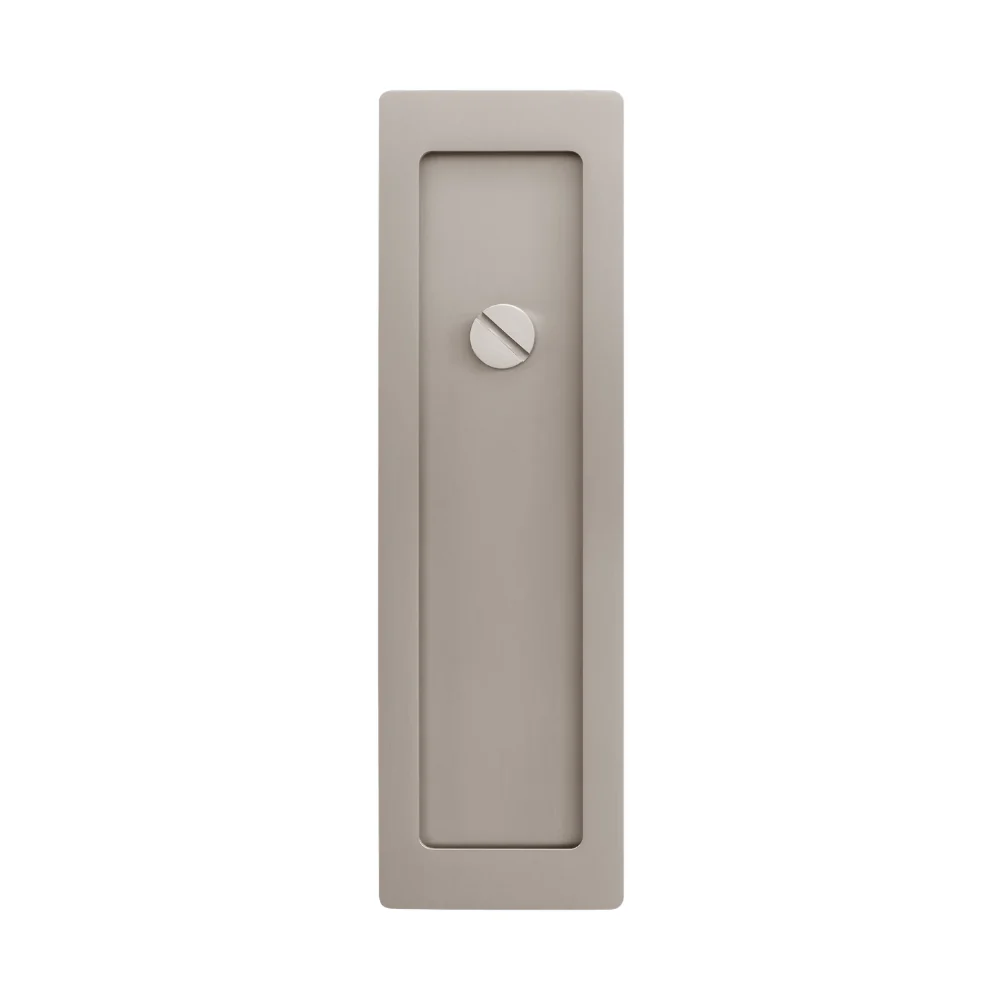 Momo Handles Cavity Slider Flush Pull Privacy Lock Kit Dull Brushed Nickel - Image 4
