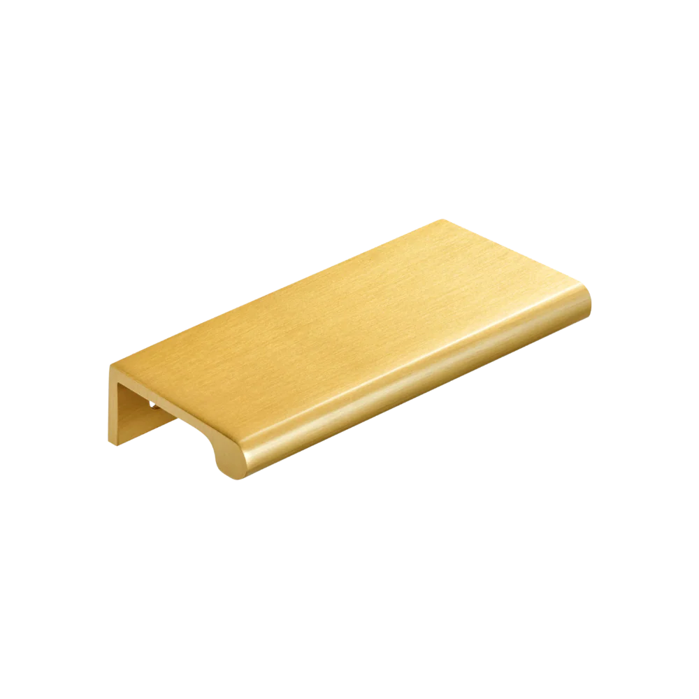 Momo Handles Chelsea Solid Brass Lip Pull 96mm Brushed Satin Brass
