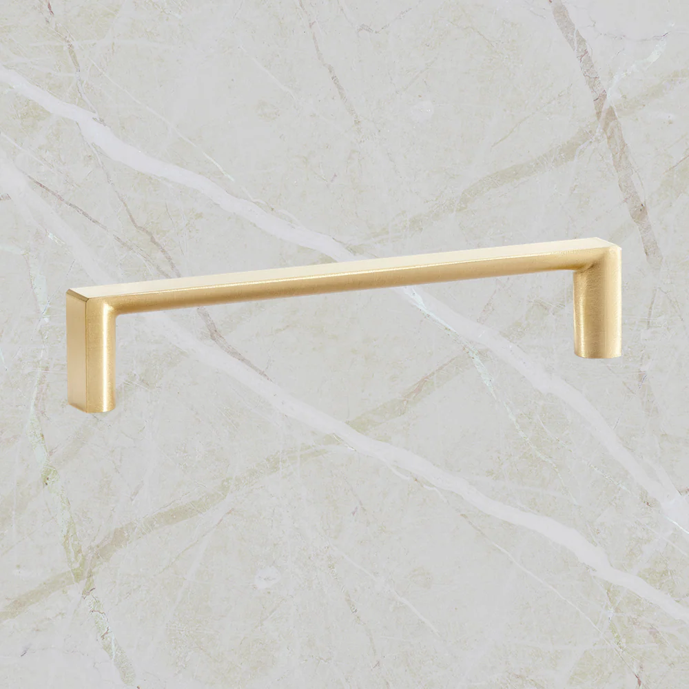 Momo Handles Dallas D Handle 128mm Brushed Matte Brass - Image 2