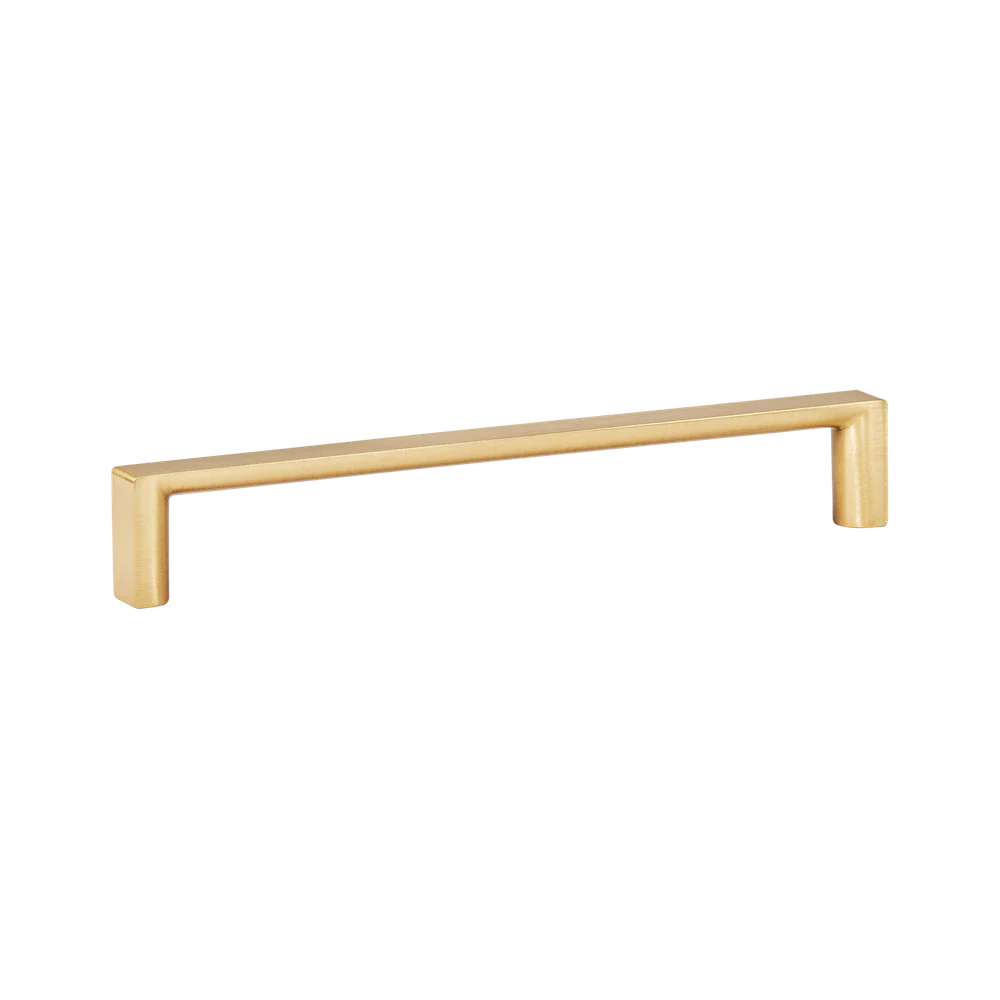 Momo Handles Dallas D Handle 160mm Brushed Matte Brass