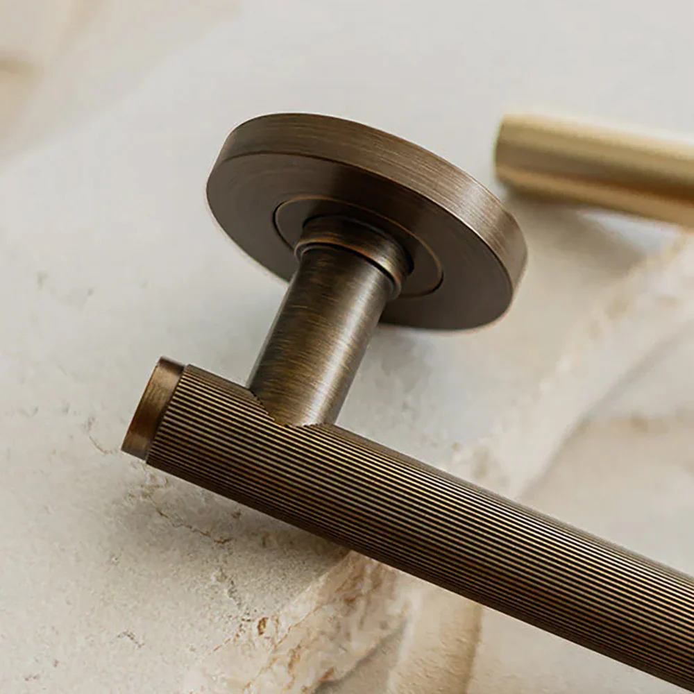 Momo Handles Euro Cylinder Escutcheon Set Bronze - Image 2