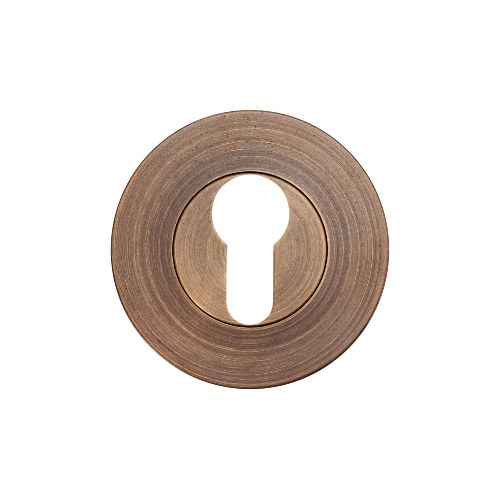Momo Handles Euro Cylinder Escutcheon Set Bronze - Image 3