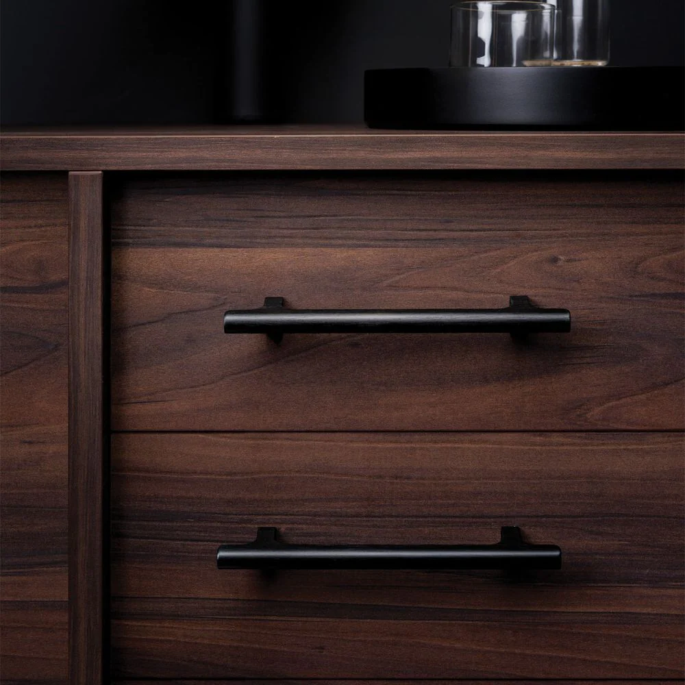 Momo Handles Hinoki D Handle 160mm Brushed Black - Image 2