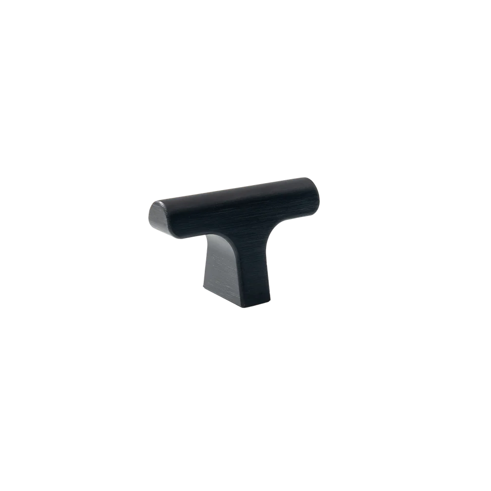 Momo Handles Hinoki T Knob 60mm Brushed Black - Image 3
