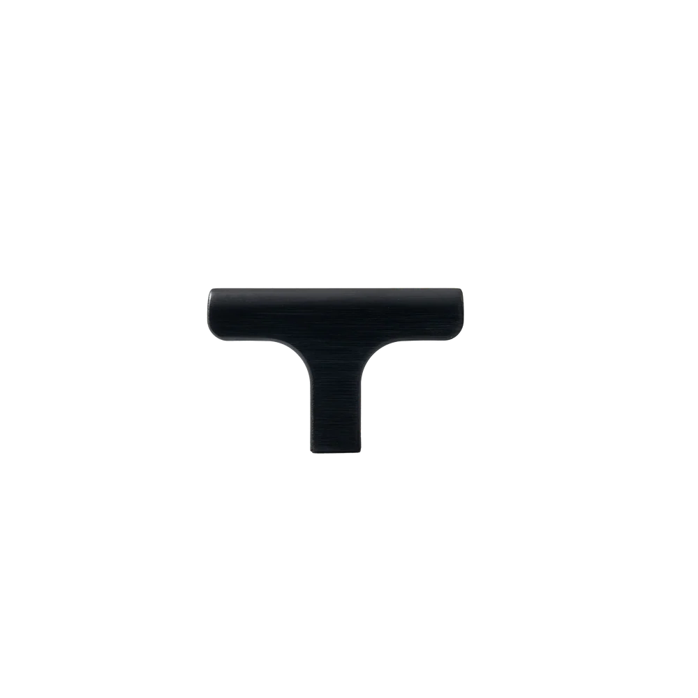 Momo Handles Hinoki T Knob 60mm Brushed Black - Image 5