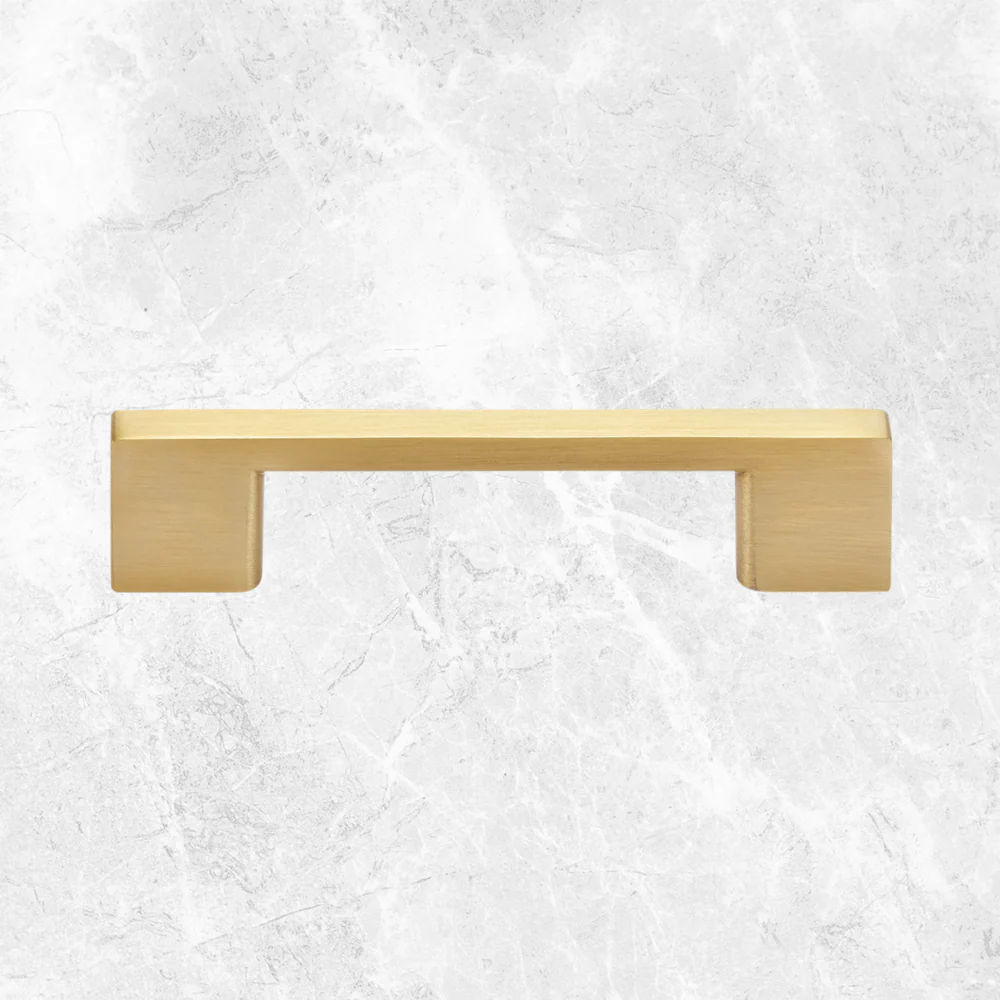 Momo Handles Livorno D Handle 96mm Brushed Matte Brass - Image 2