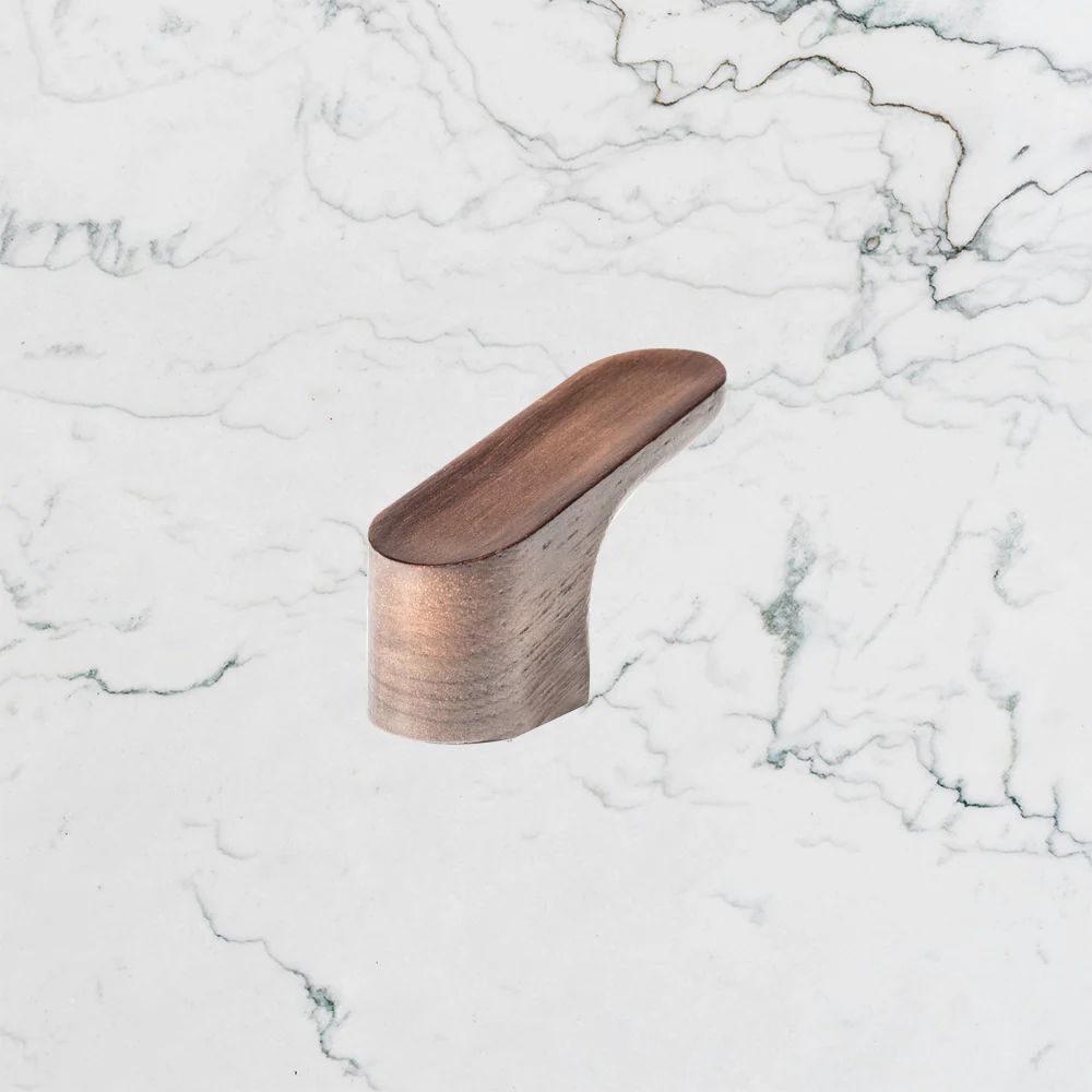 Momo Handles Luv Wood Angled Knob 51mm Walnut - Image 2